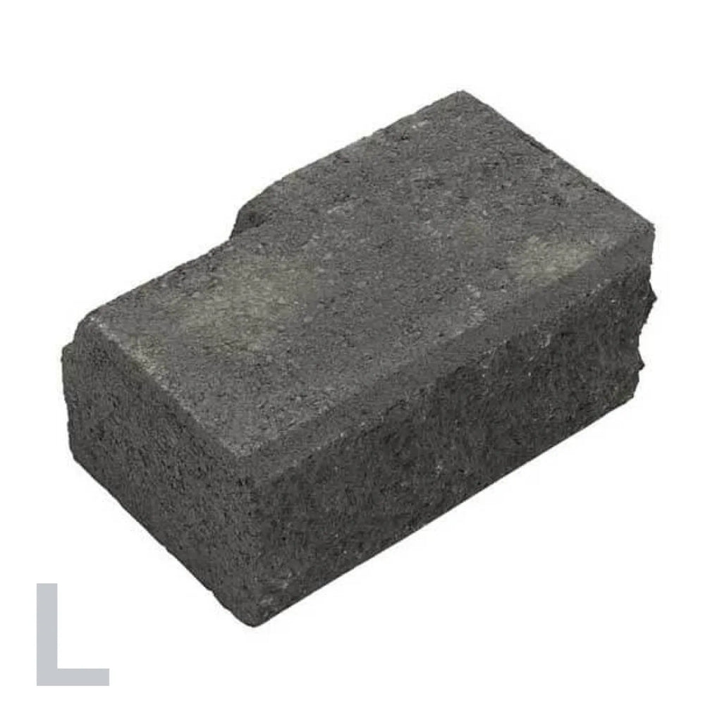 Linearwall Corner Left Charcoal | Retaining Blocks | Australian Landscape Supplies