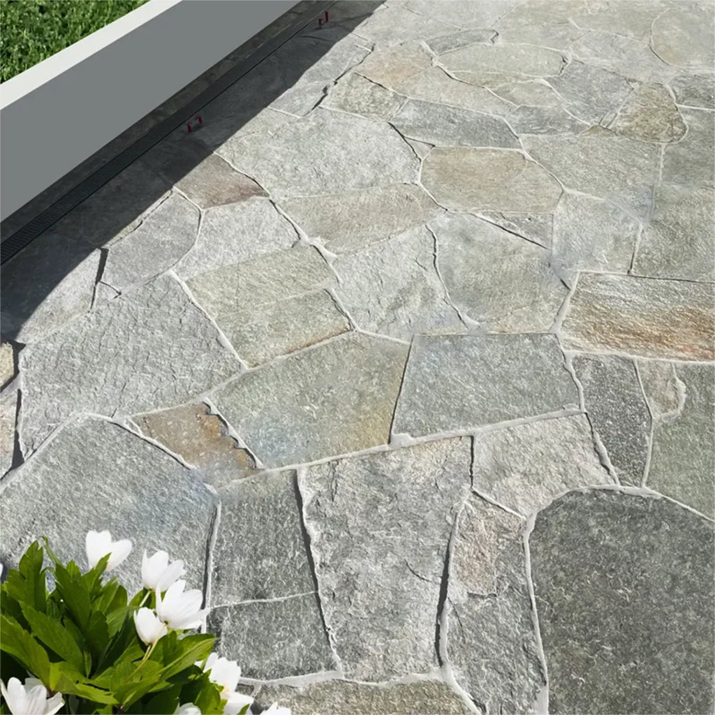 Mangolia Rustic Limestone | Crazy Paving | Australian Landscape Supplies