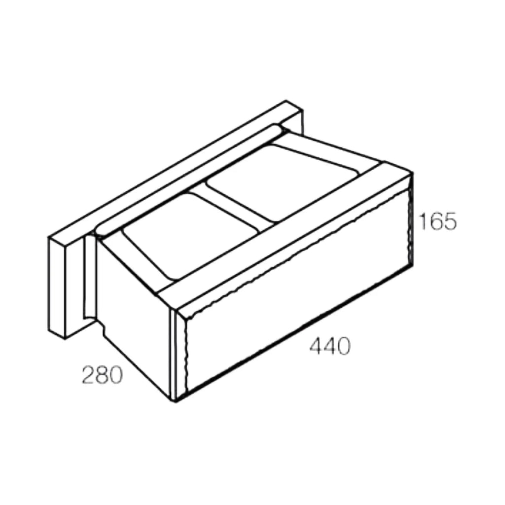 Modernstone Dimensions | Retaining Blocks | Australian Landscape Supplies