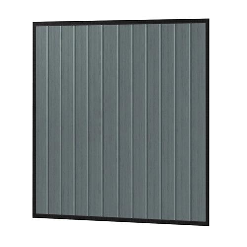 Colorbond Steel Fence Gate - 1720 x 2100mm with Satin Black Frame - Australian Landscape Supplies