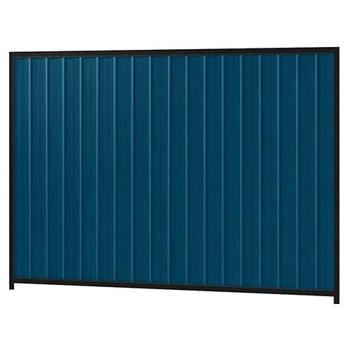 Colorbond Steel Fence Kit - 2400 x 1800mm with Satin Black Frame - Australian Landscape Supplies