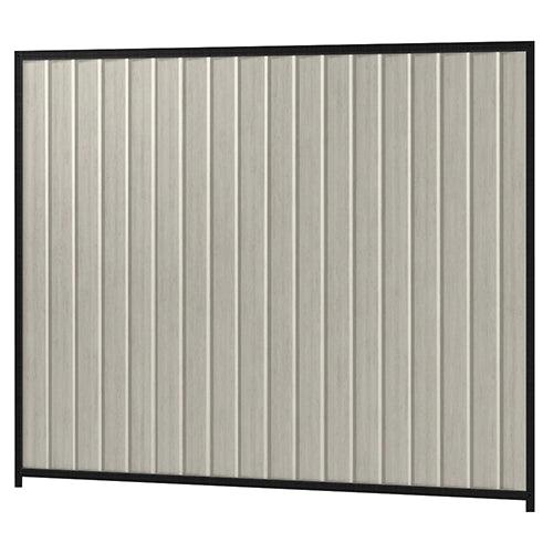 Colorbond Steel Fence Kit - 2400 x 2100mm with Satin Black Frame | Oxworks