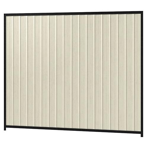 Colorbond Steel Fence Kit - 2400 x 2100mm with Satin Black Frame | Oxworks