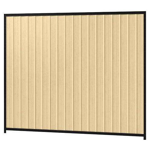 Colorbond Steel Fence Kit - 2400 x 2100mm with Satin Black Frame | Oxworks