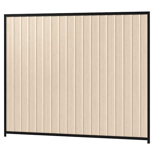 Colorbond Steel Fence Kit - 2400 x 2100mm with Satin Black Frame | Oxworks