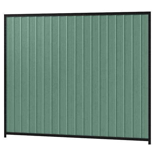 Colorbond Steel Fence Kit - 2400 x 2100mm with Satin Black Frame | Oxworks