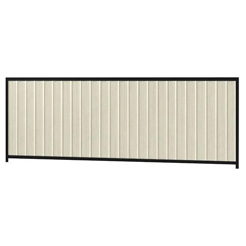 Colorbond Steel Fence Kit - 3180 x 1200mm with Satin Black Frame | Oxworks