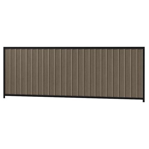 Colorbond Steel Fence Kit - 3180 x 1200mm with Satin Black Frame - Australian Landscape Supplies