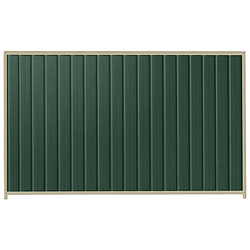 PermaSteel Colorbond Fence Kit in the size of 2.35m x 1.8m with Caulfield Green Infill and Merino Frame | Available at Australian Landscape Supplies