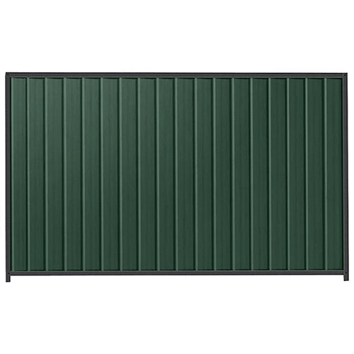 PermaSteel Colorbond Fence Kit in the size of 2.35m x 1.8m with Caulfield Green Infill and Monolith Frame | Available at Australian Landscape Supplies