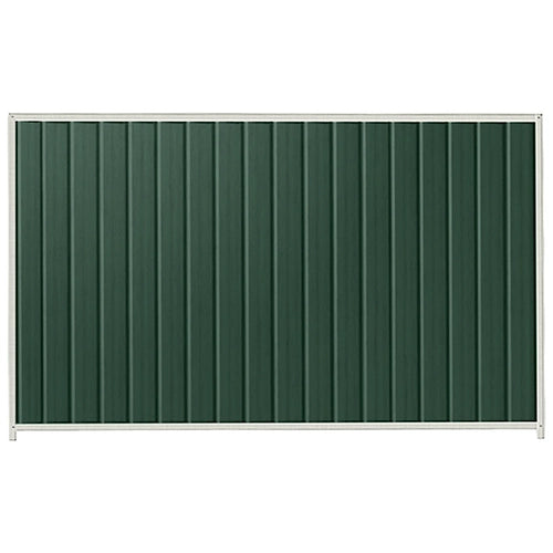 PermaSteel Colorbond Fence Kit in the size of 2.35m x 1.8m with Caulfield Green Infill and Off White Frame | Available at Australian Landscape Supplies