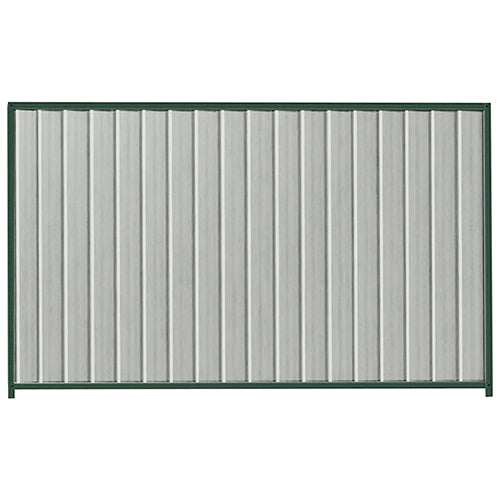 PermaSteel Colorbond Fence Kit in the size of 2.35m x 1.8m with Shale Grey Infill and Caulfield Green Frame | Available at Australian Landscape Supplies