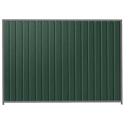 PermaSteel Colorbond Fence Kit in the size of 2.35m x 2.1m with Caulfield Green Infill and Basalt Frame | Available at Australian Landscape Supplies