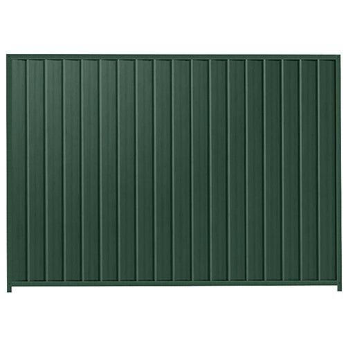 PermaSteel Colorbond Fence Kit in the size of 2.35m x 2.1m with Caulfield Green Infill and Caulfield Green Frame | Available at Australian Landscape Supplies