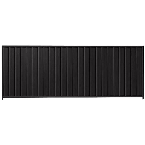 PermaSteel Colorbond Fence Kit in the size of 3.1m x 1.5m with Black Infill and Black Frame | Available at Australian Landscape Supplies