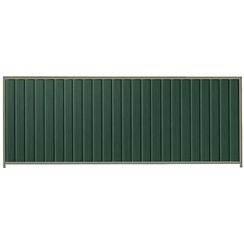 PermaSteel Colorbond Fence Kit in the size of 3.1m x 1.5m with Caulfield Green Infill and Mist Green Frame | Available at Australian Landscape Supplies