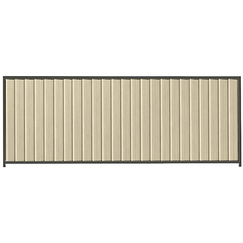 PermaSteel Colorbond Fence Kit in the size of 3.1m x 1.5m with Merino Infill and Slate Grey Frame | Available at Australian Landscape Supplies