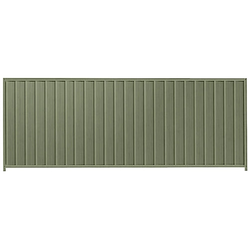 PermaSteel Colorbond Fence Kit in the size of 3.1m x 1.5m with Mist Green Infill and Mist Green Frame | Available at Australian Landscape Supplies