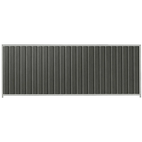 PermaSteel Colorbond Fence Kit in the size of 3.1m x 1.5m with Slate Grey Infill and Shale Grey Frame | Available at Australian Landscape Supplies