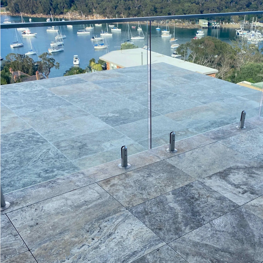 Silver Travertine (Unfilled & Tumbled) | Tiles - Australian Landscape Supplies