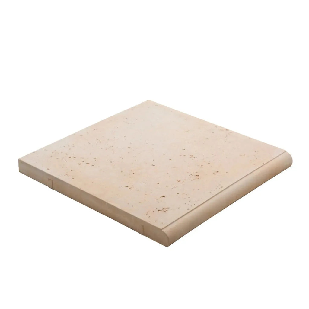 Travertine Bullnose Concrete Paver Chalk | Australian Landscape Supplies