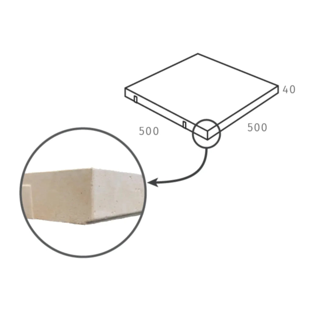 Travertine Square Edge Coping Concrete Paver Dimensions | Australian Landscape Supplies