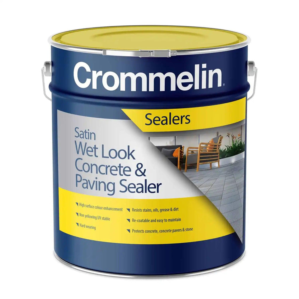 Satin Wet Look Concrete & Paving Sealer - Crommelin available at Australian Landscape Supplies