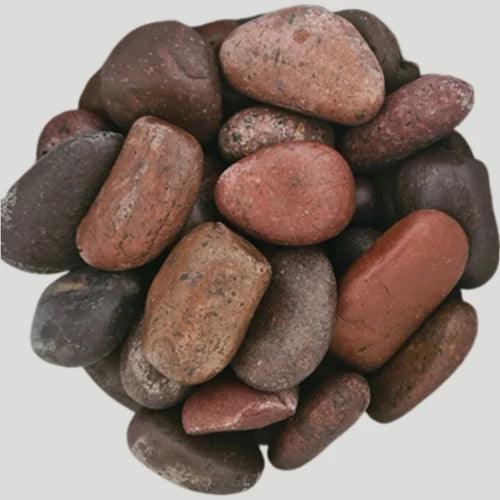 Red - Polished Pebbles - 20kg - Kashmiri - Australian Landscape Supplies